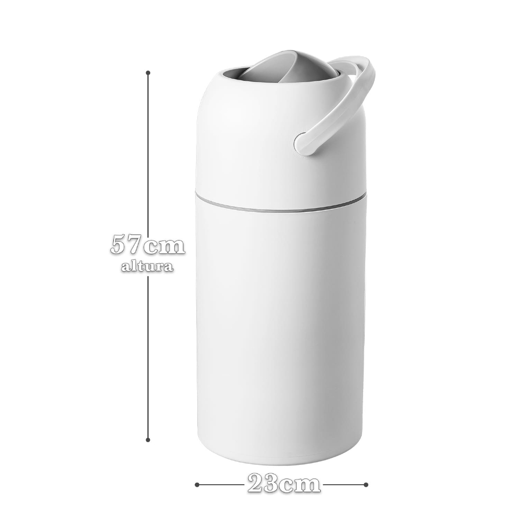 NOVIDADE -15 LITROS - Lixeira 3 em 1 Antiodor Baby Mel para Fraldas, Banheiro, Consultório, Cozinha em Oferta na Shopee