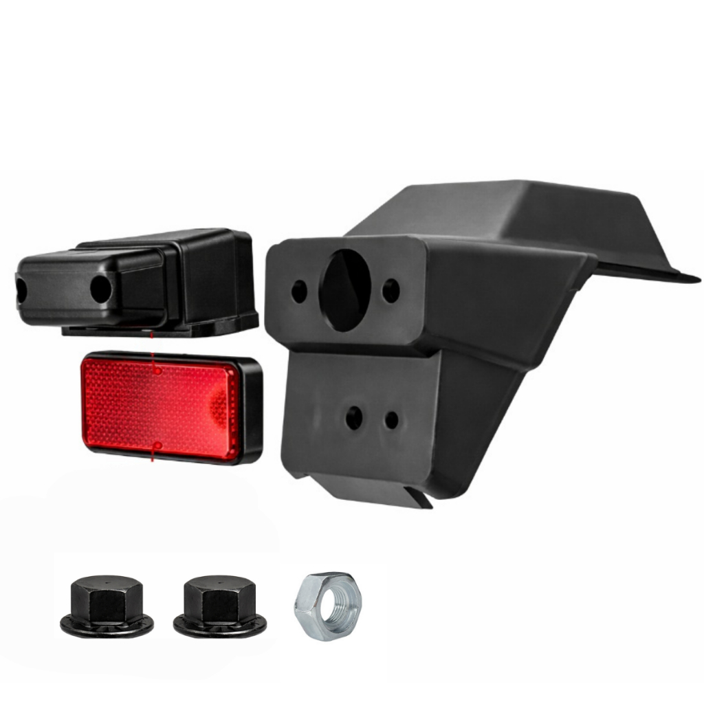 Suporte Luz Da Placa + Lanterna Da Placa + Refletor Olho De Gato Nxr Bros 150 2013 2014 KIT