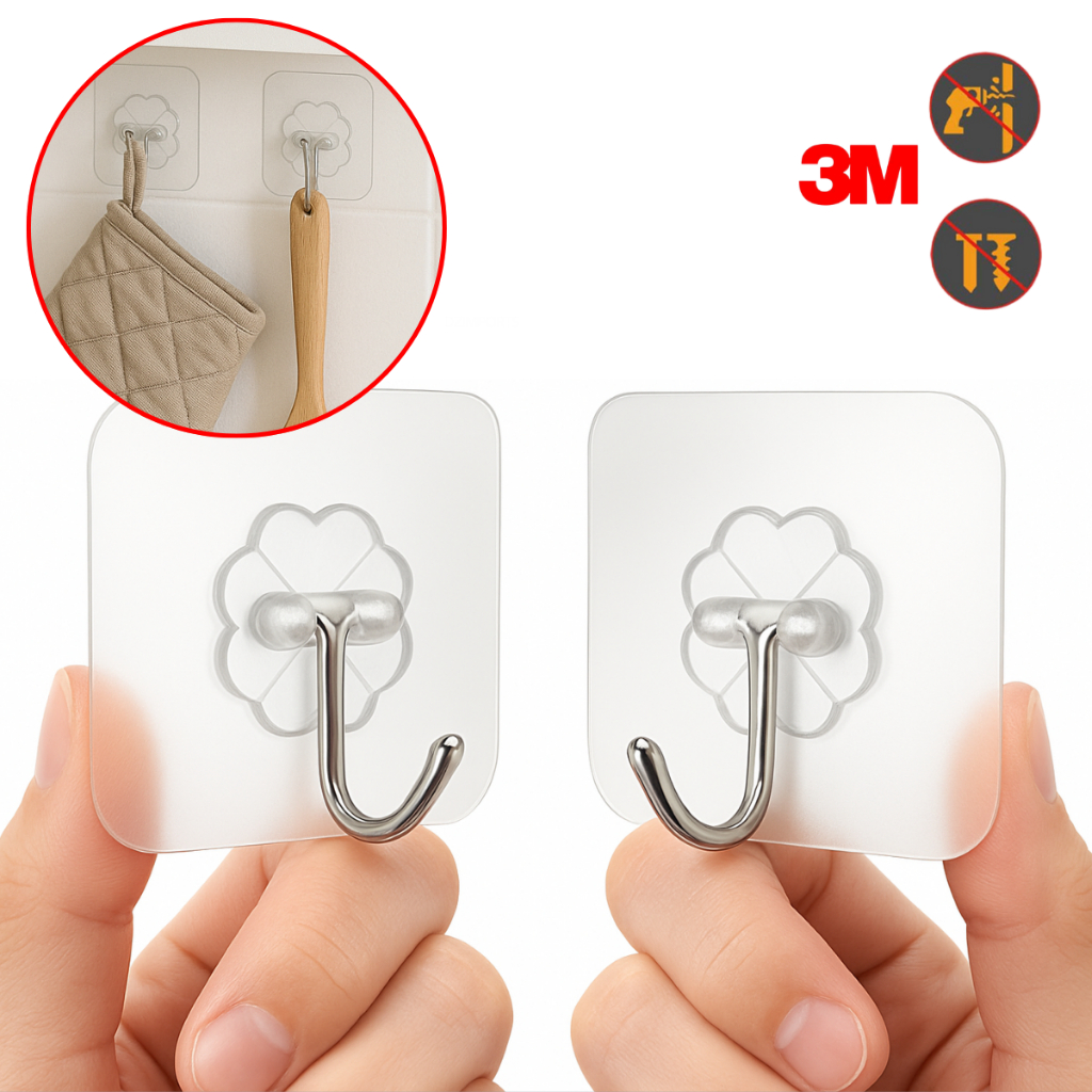 KIT Ganchos Adesivos 10 OU 20 Ganchos Multi Funcional Autocolante Casa Cozinha Banheiro Organizado em Oferta na Shopee