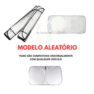 Protetor Solar para Para-brisa de Carro Bloqueio UV | Guarda-sol Universal Dobrável 3 MODELOS ALEATORIOS em Oferta na Shopee