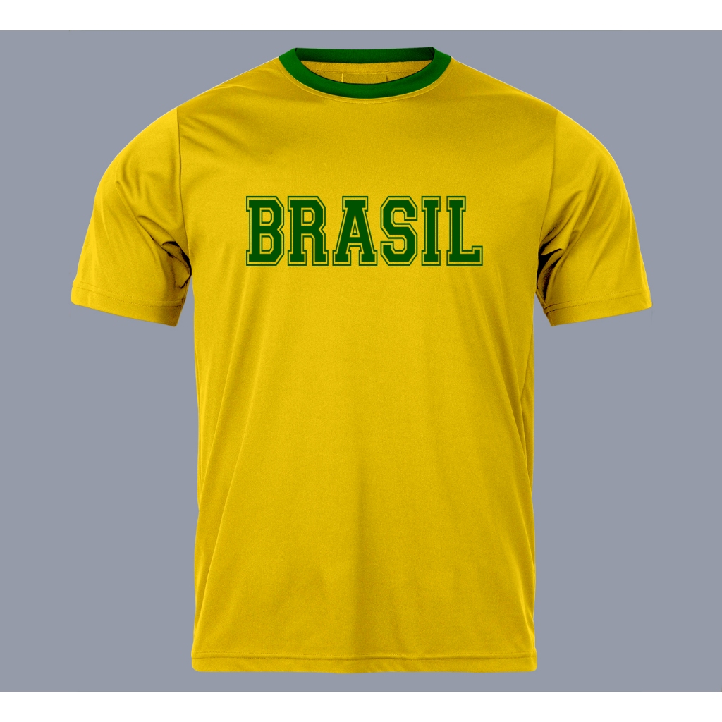 Camisa Masculina Futebol Camiseta Torcida Brasil Comemorativa Copa do Mundo 2026