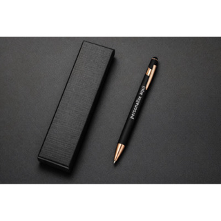 Caneta Touch +estojo Personalizada com acabamento Similar a borracha Gravação a Laser Nome Empresa ou Logo em Oferta na Shopee