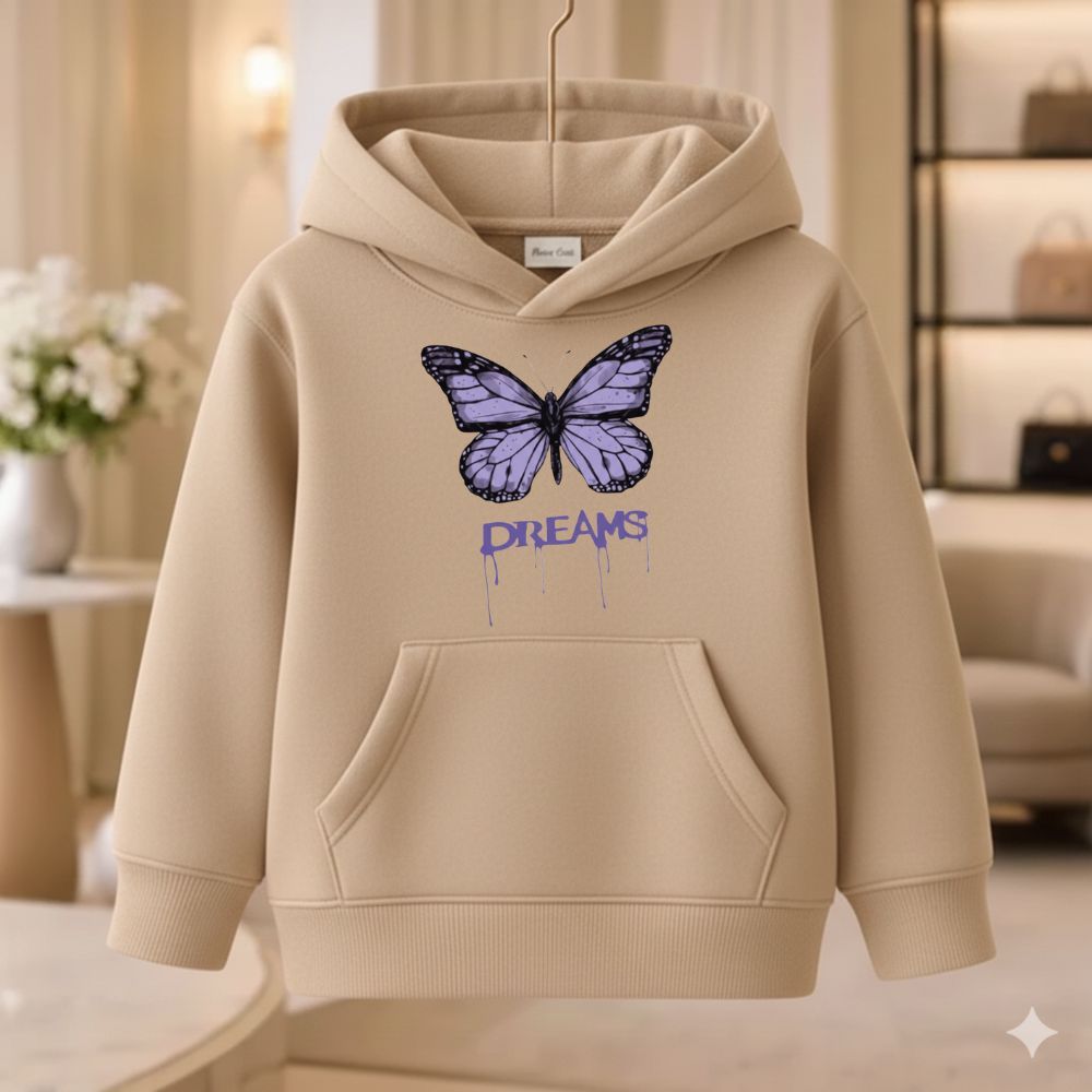 Moletom  juvenil e infantil meninas estampa borboleta blusa de frio premium de algodão inverno tam 02 a 16
