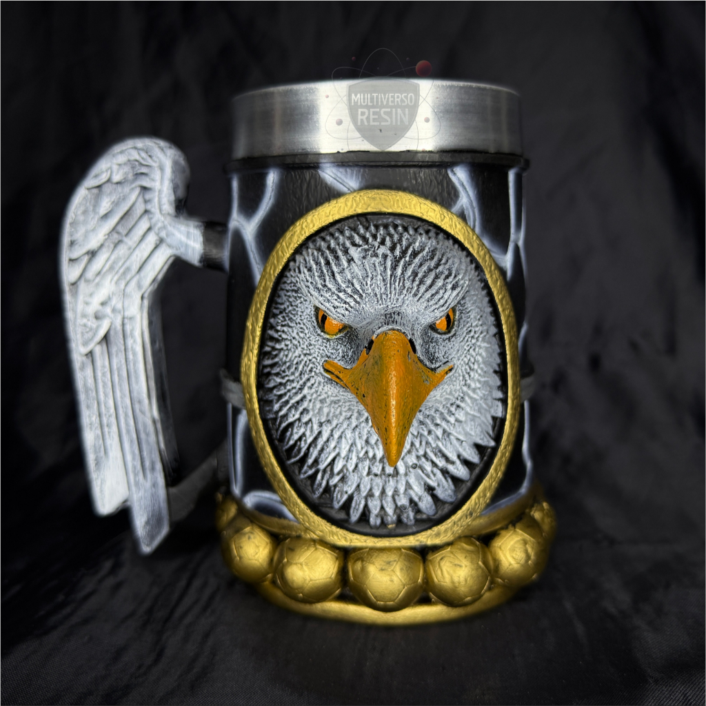 Caneca/Copo Torcida Gavião Alvinegra time fiel Chopp 3D Resina