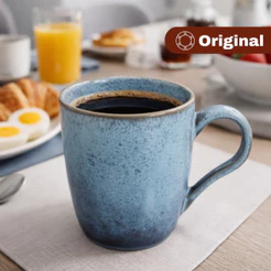Caneca De Cerâmica Grande 273mL Orgânico Breeze - Porto Brasil Original