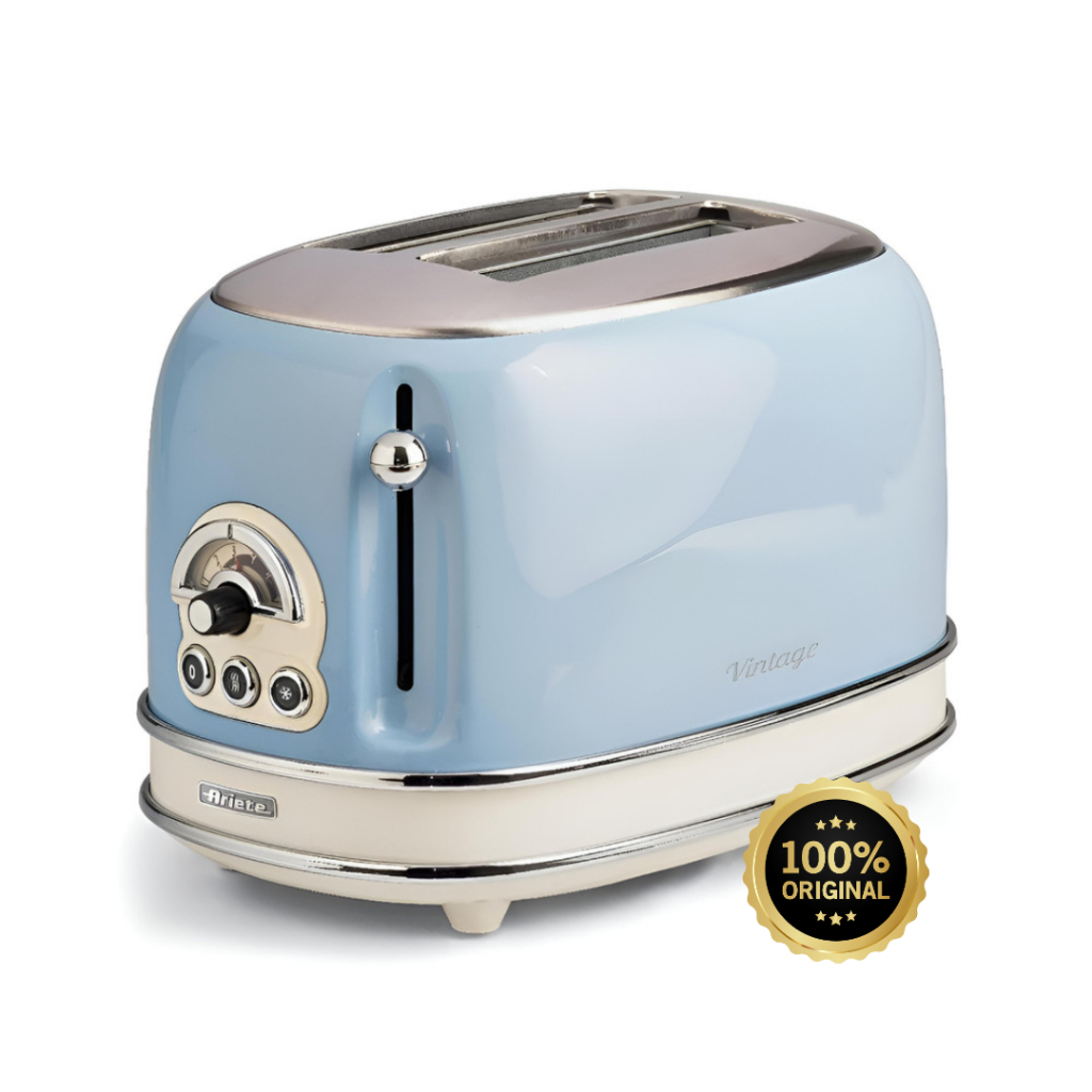 Torradeira Elétrica Para 2 Fatias 220V 750W Vintage Azul - Ariete Original