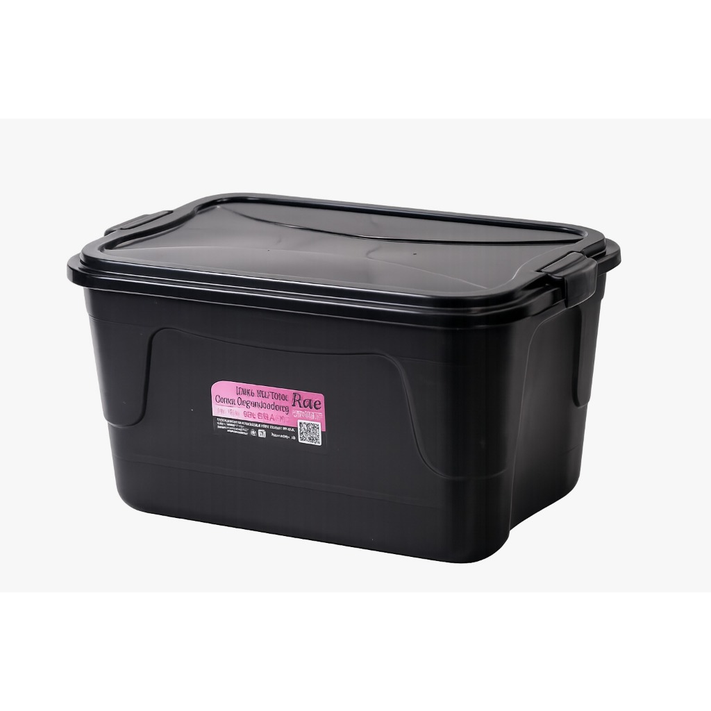 Caixa Organizadora Multibox 15L Com Tampa E Trava - Preta em Oferta na Shopee