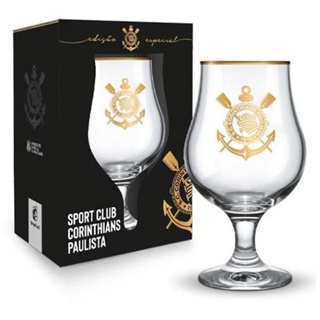 Taça Vidro Dublin BRASFOOT Corinthians Série Ouro 400ml em Oferta na Shopee