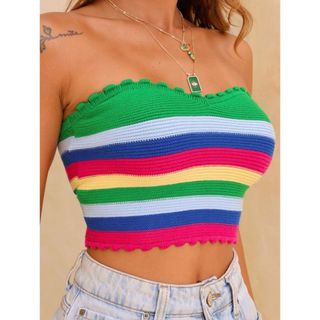 cropped virginia elegante mais vendido tomara que caia sem bojo feminino Um modelo MAIS VENDIDI=O MODA GRINGA