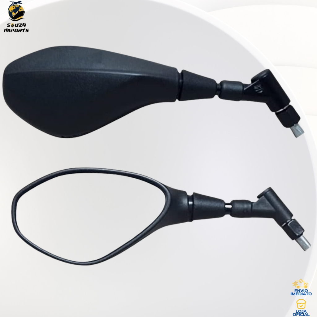 Retrovisor F800 Haste Curta 360° Para Yamaha Fazer Lander XJ6 em Oferta na Shopee