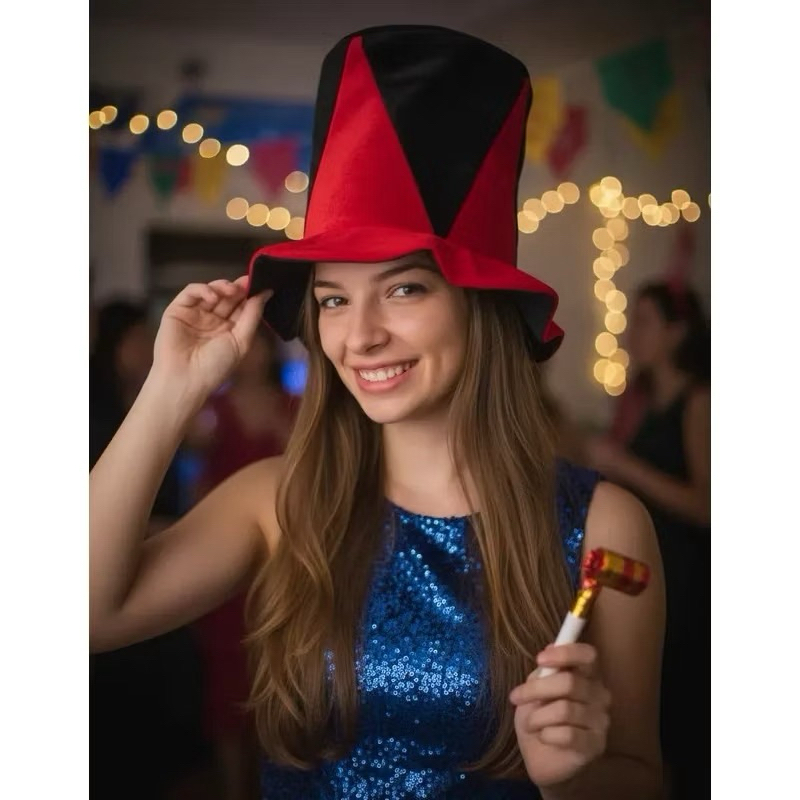 CARTOLA DUAS CORES | FESTA FANTASIA | ARTIGOS DE FESTA | DECORAÇÃO | PEGADINHA | TROLAGEM | COPA | CHAPÉU