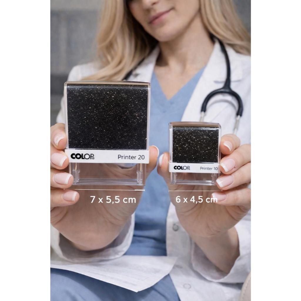✨ Carimbo Automático COLOP Printer 20 ou Colop Printer 10– Personalizado com Glitter