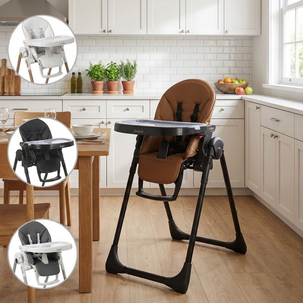 Cadeira de Alimentação 7 em 1 Burigotto Prima Pappa até 15kg Alta Premium