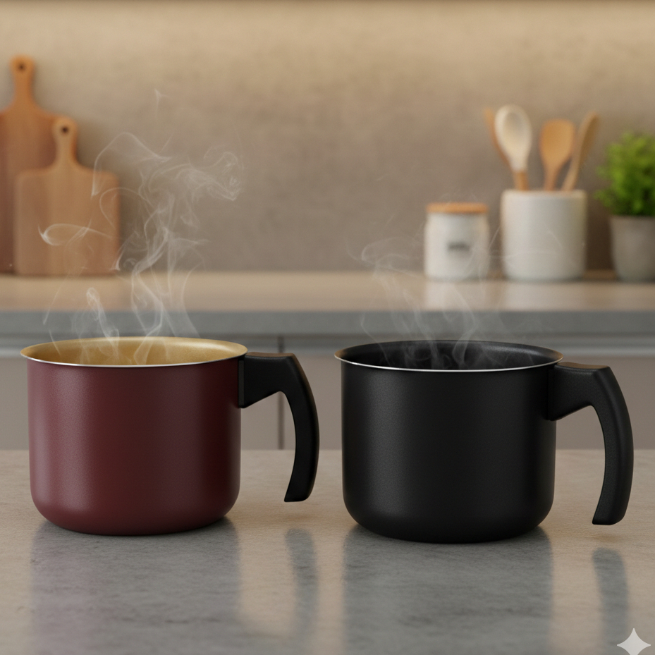 Canecão Antiaderente Fervedor Leiteira Caneco 1.300 Litros Resistente e Prático Cereja Preto em Oferta na Shopee