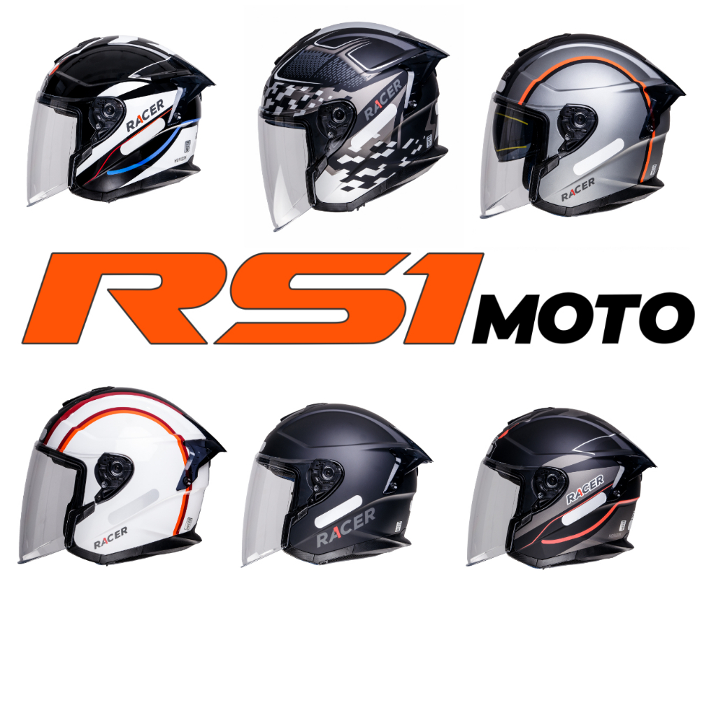 Capacete Moto Aberto Racer1 RC3 Wind-R Com Oculos Modelos