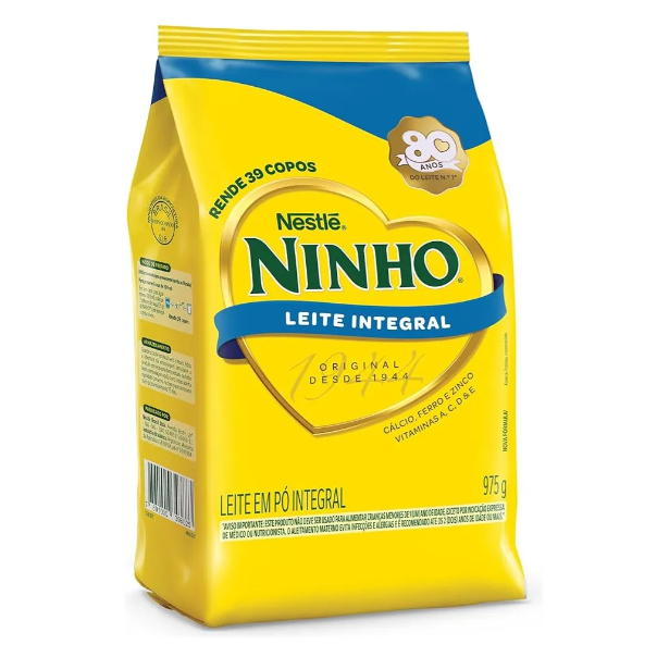 Leite Em Pó Ninho Integral Sachê 975g em Oferta na Shopee