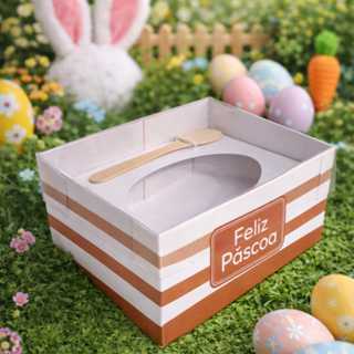 Caixa  para  Ovo De Colher Pascoa 350-500  19x15x8 em Oferta na Shopee
