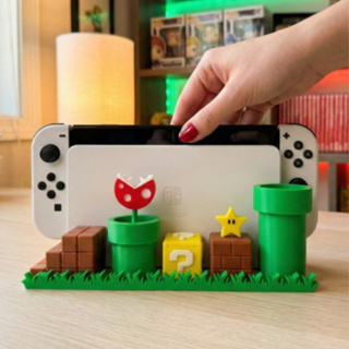 Capa Dock Nintendo Switch Padrão e OLED | Suporte Decorativo Mario | Base Setup Gamer em Oferta na Shopee