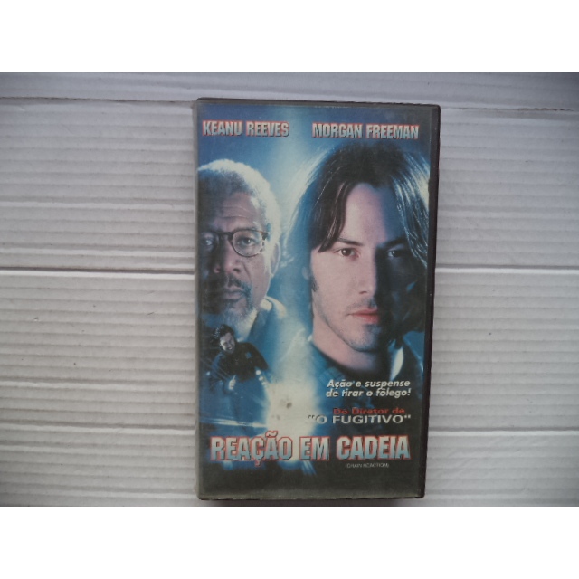 Fita Vhs Reaçao Em Cadeia Original Legendado Keanu Reeves Morgan Freeman ação