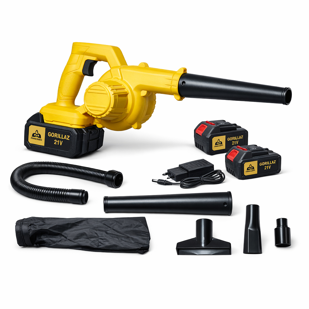 SOPRADOR E ASPIRADOR 21V 550W - SW13 AMARELO GORILLAZ em Oferta na Shopee