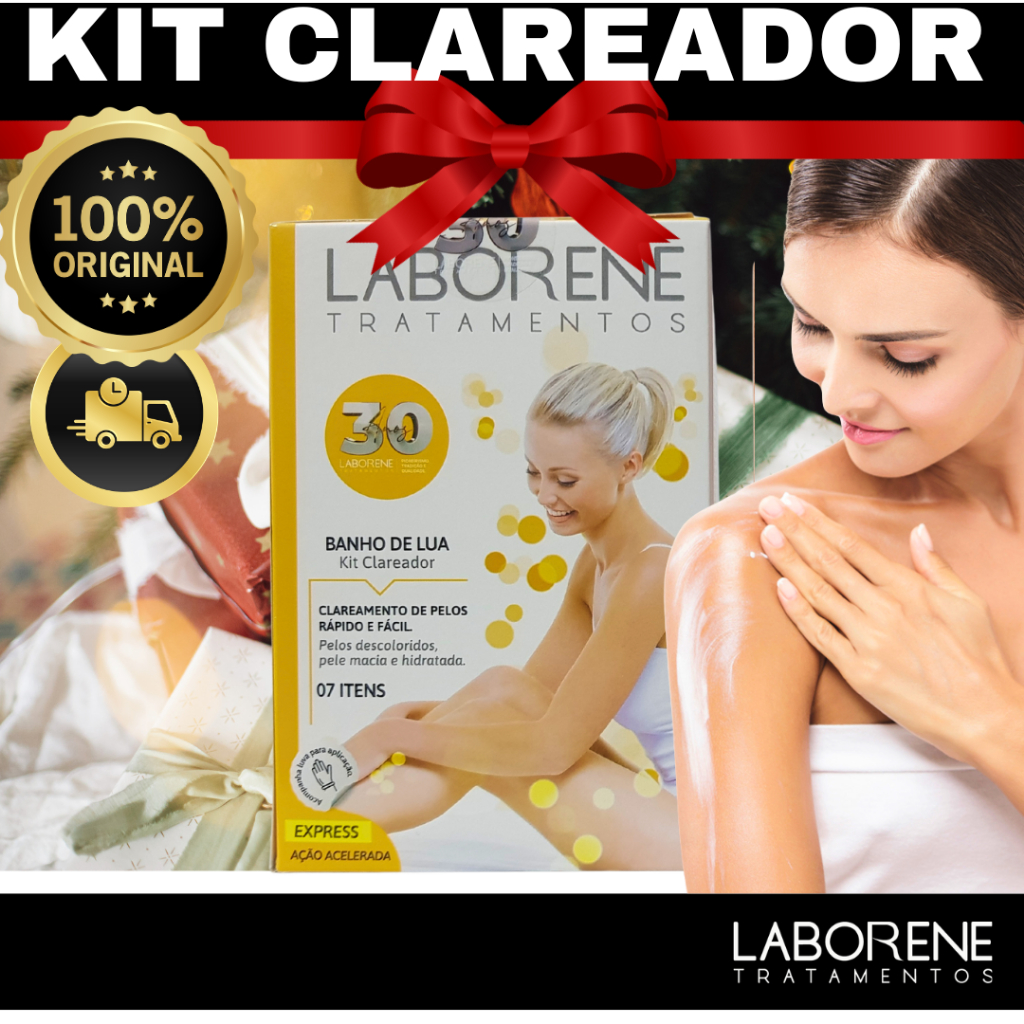 BANHO DE LUA CLAREADOR KIT,  LABORENE (7 ITENS ) em Oferta na Shopee
