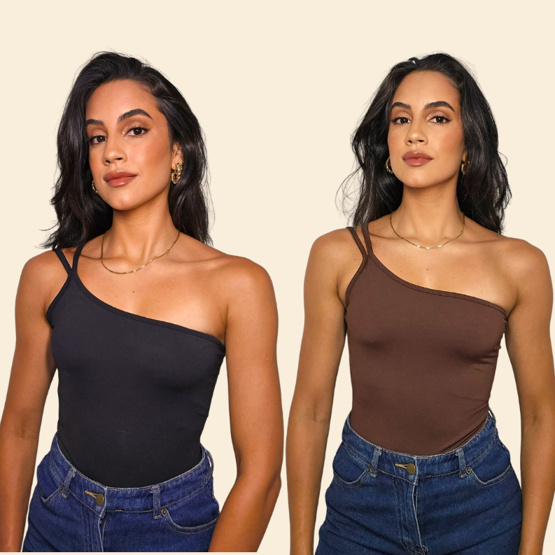 Kit Regata Feminina  Top Tube Tomara Que Caia Blusa Um Ombro Suplex Alcinha Moda Gringa Baby Tee em Oferta na Shopee