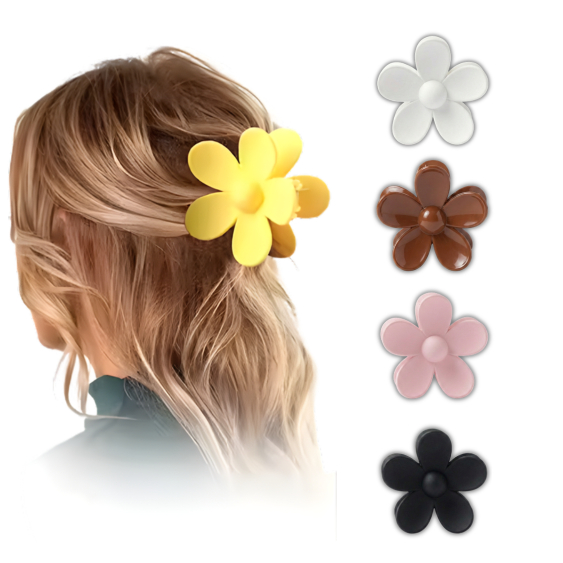 Kit 2 Grampo Piranha Presilha De Cabelo Flor Grande Garra Prendedor Acessório Feminino Elegante Praia Feriado Verão em Oferta na Shopee