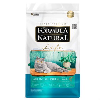 Ração Seca Fórmula Natural Life 10,1  KG para Gatos Castrados Sabor Salmão em Oferta na Shopee