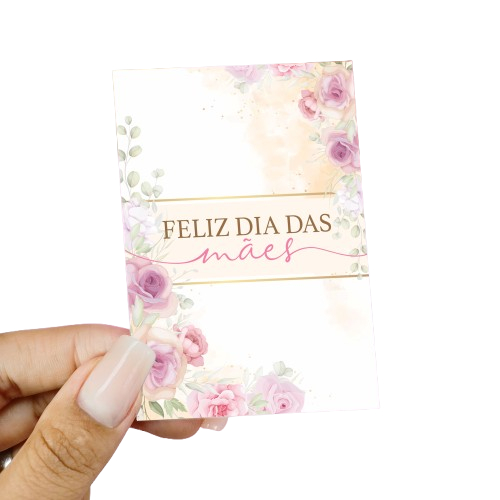 Até 200uni Folhetos Dia das Mães Modelo Rosas Gold — R$ 15,90 em Shopee