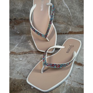 Chinelo Feminino Bico Quadrado Rasteirinha Sale Promoção Conforto Macio Verão Helena Griffe Full em Oferta na Shopee