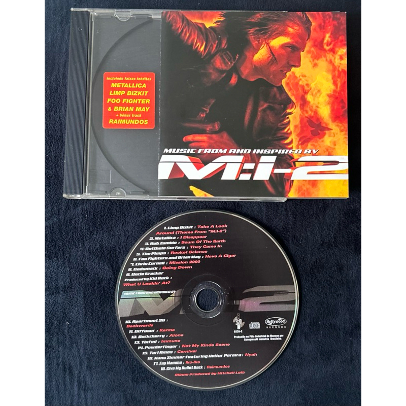 Título SEO Shopee: CD Missão Impossível 2 Limp Bizkit, Metallica, Foo Fighters + Bonus Track Raimundos Trilha Sonora
