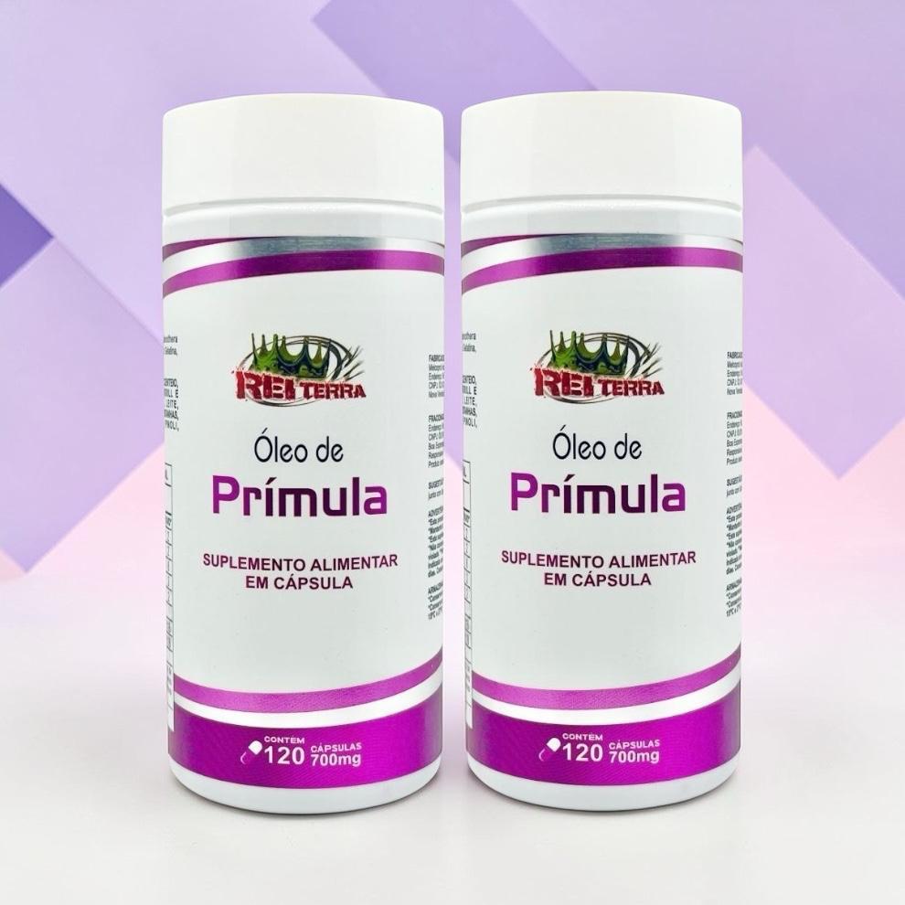 Kit 2 Óleo De Prímula 700mg 240 Cápsulas - Rei Terra