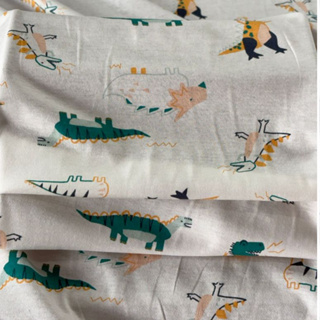 TECIDO POR METRO MALHA 100% ALGODÃO ESTAMPADO INFANTIL DINOSSAURO - PIJAMA - LEVE (10312) LARG1,60 em Oferta na Shopee