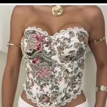 Corset bordado sem bojo,corset feminino,corset