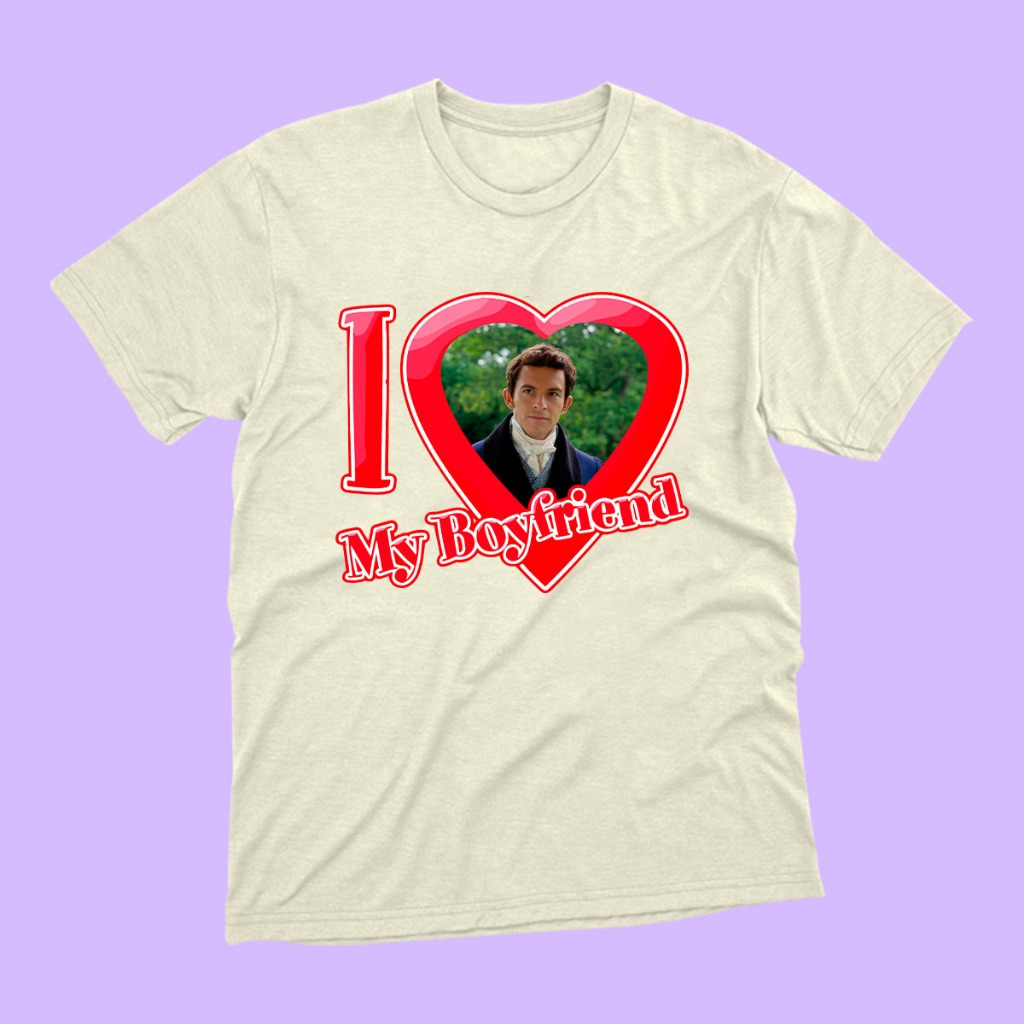 Camiseta I Love My Boyfriend - Lord Anthony (Seriado Abelha) 100% Algodão Unissex