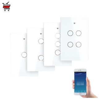 Interruptor Wifi Touch 1/2/3/4 Botão Inteligente Tuya Alexa Google em Oferta na Shopee