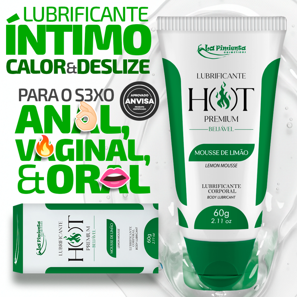 HOT PREMIUM AROMA MENTA O GEL COM FRESCOR E GELADINHO