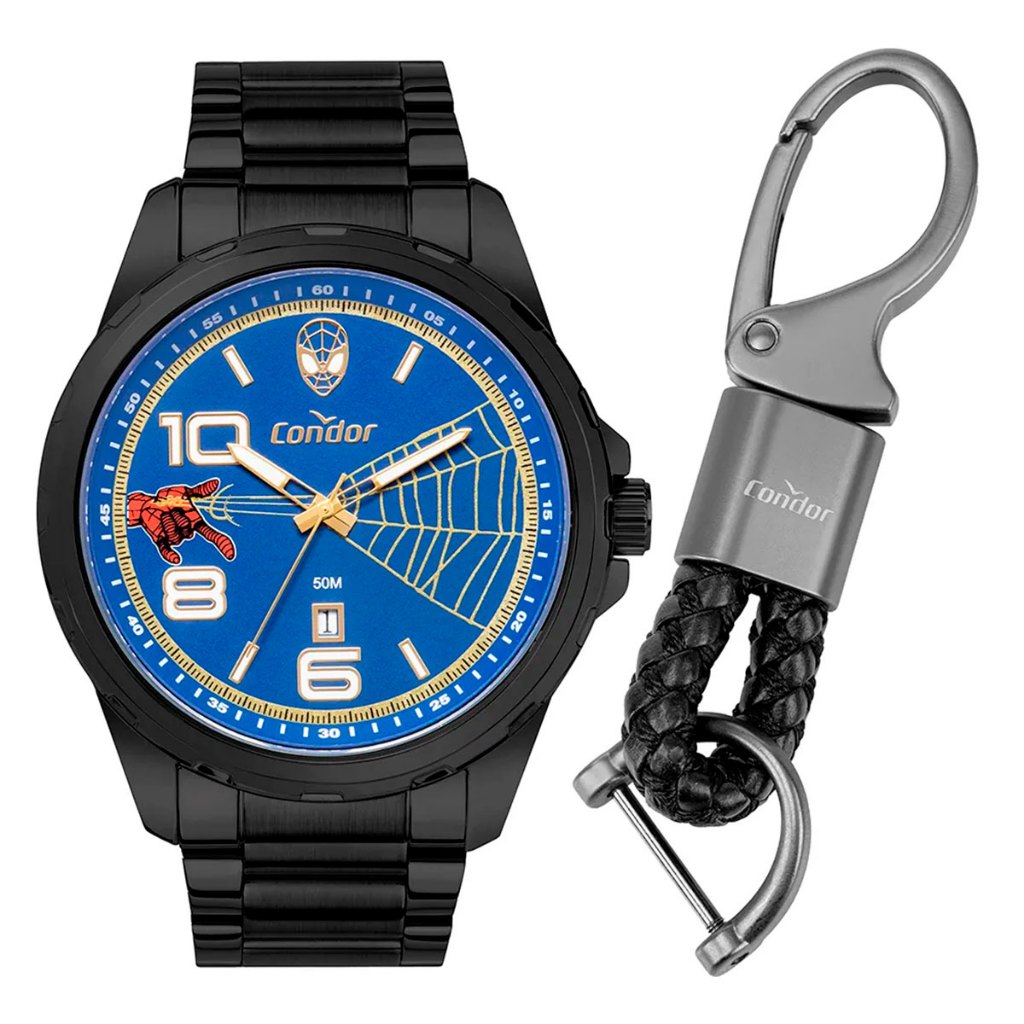 Relógio Condor Masculino Spider Man Preto Co2115mzj Ki4a em Oferta na Shopee