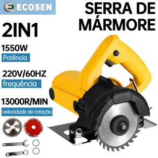 Serra Circular 110mm (4.3/8”) 1550W Para Madeira Profissional 13000R/MIN em Oferta na Shopee