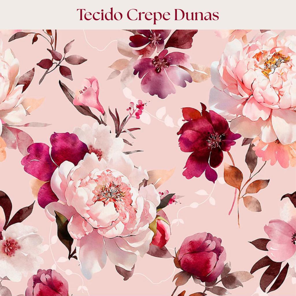 Tecido Crepe Dunas Estampado Digital Fluido Caimento Perfeito Leve 1,47m Largura Cortes 1 a 3 metros