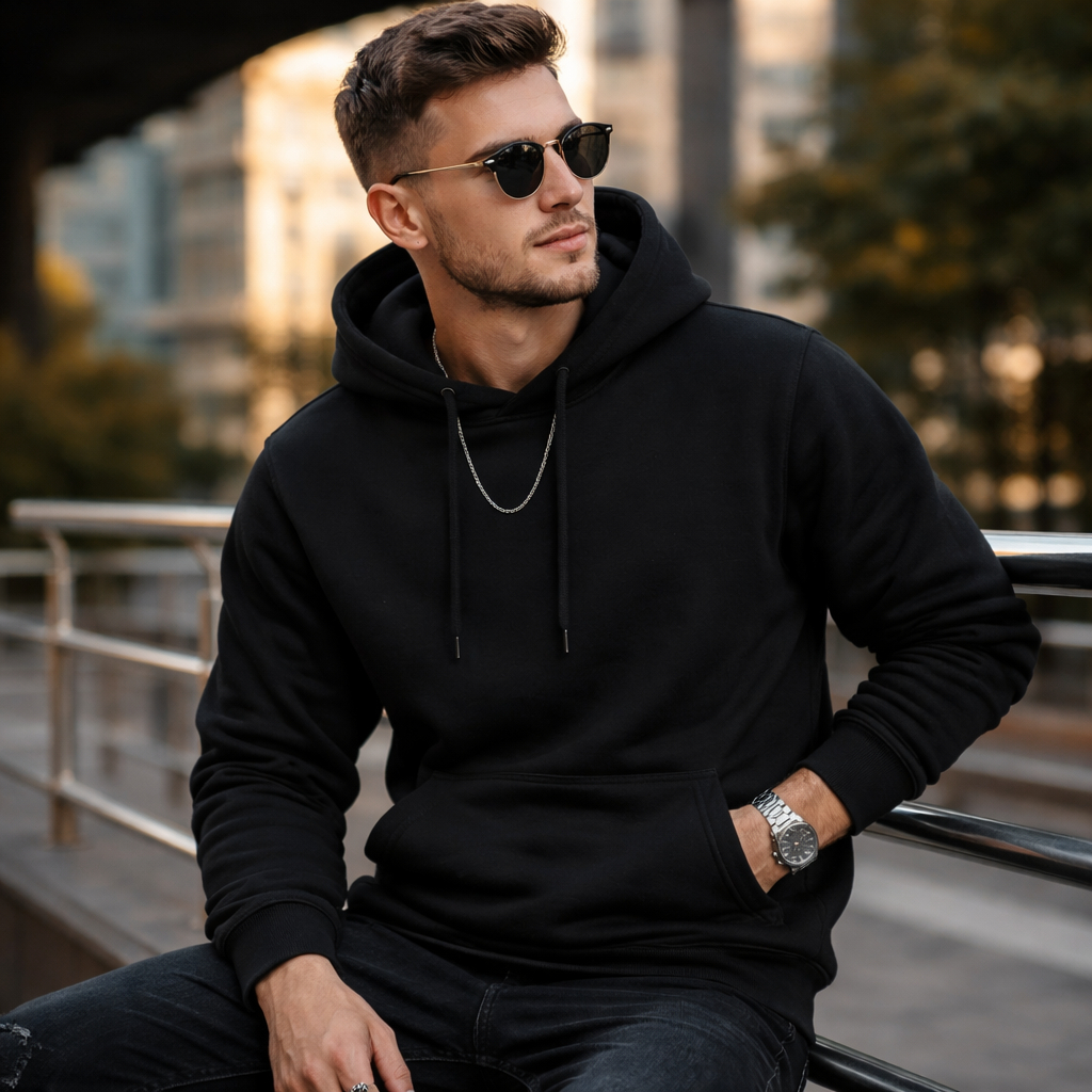 Blusa de Frio Canguru Moletom Unissex Colorido Preto e Branco em Oferta na Shopee