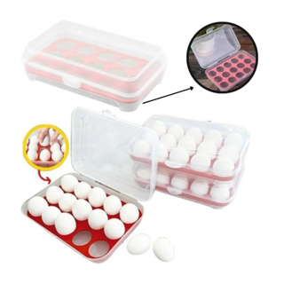 Organizador Porta Ovos Geladeira Grande Com Tampa 15 Unidades em Oferta na Shopee
