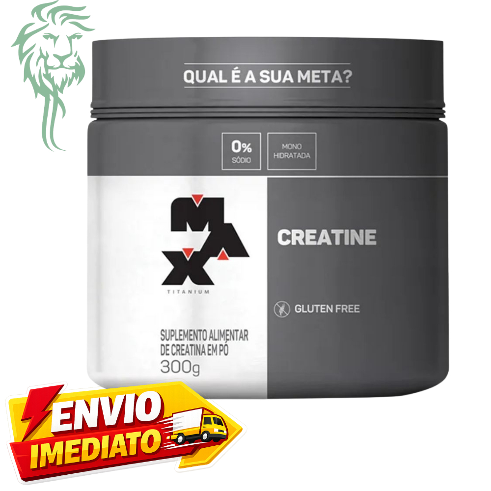 CREATINA MAX TITANIUM 300G - 100% Pura