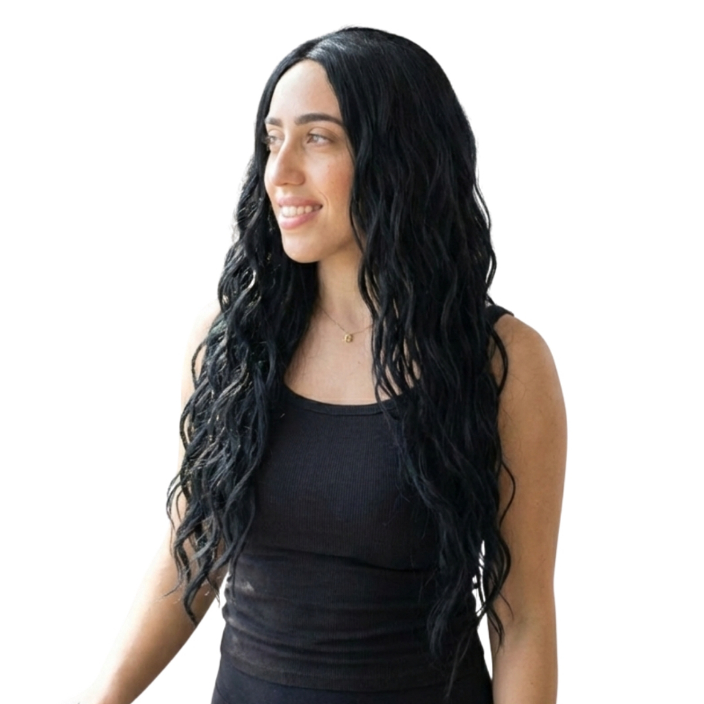 Peruca Longa Iris 75cm Cacheada - Fibra Orgânica Premium Luxo Idêntica ao Cabelo Real