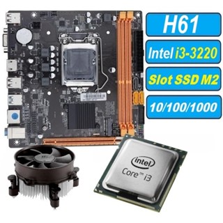 Kit UPGrade Processador Intel i3-3220 + Cooler gamer Placa Mãe H61 Slot SSD M2 lga 1155 atx em Oferta na Shopee