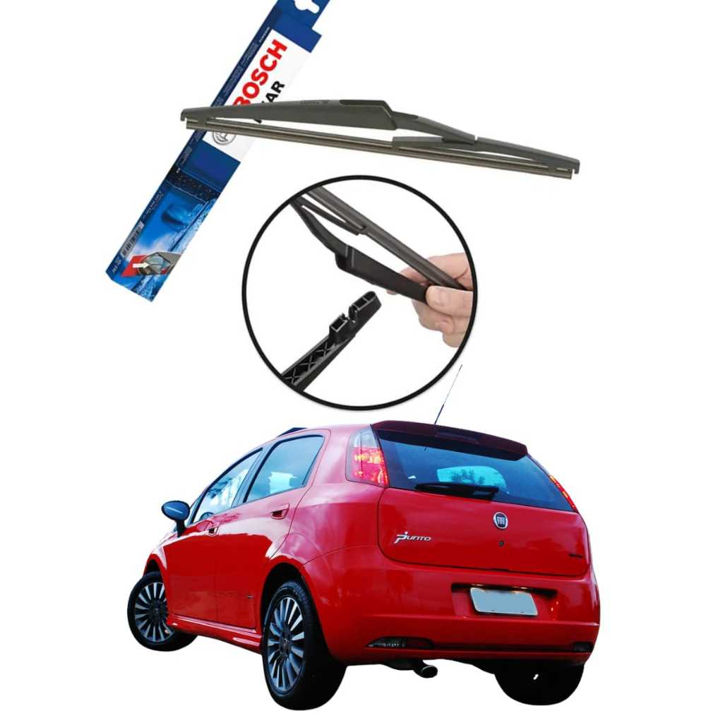 Limpador Traseiro Bosch H301 Fiat Punto 1.4 T-jet 5p 10/16 DUSTER 2011 A 2020 PRETO