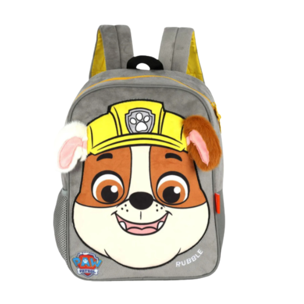 Mochila Infantil Patrulha Canina Up4You 3D Plush Creche Escolar Menino Menina Pelucia