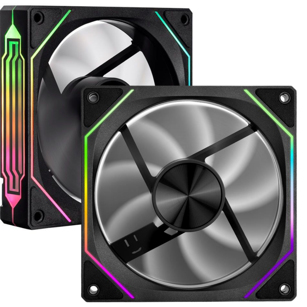 Cooler Fan Reverse Led Argb Ventoinha para Gabinete Pc Gamer 120mm 3 pinos 5V 4 Pinos Pwm 62Cfm