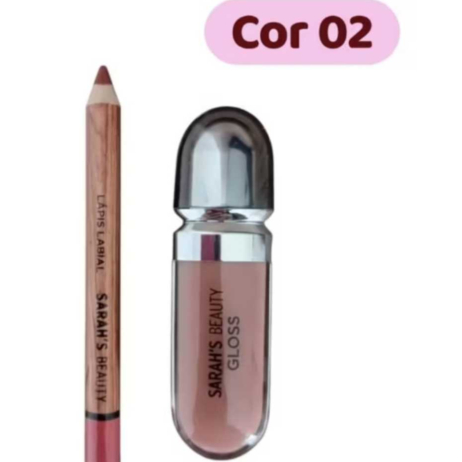 KIT LABIAL GLOSS+LAPIS BOCA SARAH´S BEAUTY