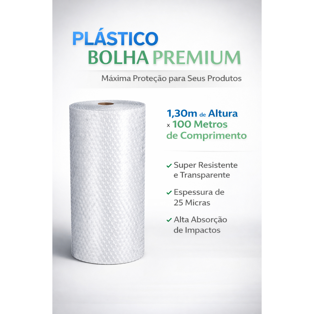 Plástico Bolha 1,30 x100 Metros Para Mudança Ecommerce Saco Bolha 100metros no Rolo em Oferta na Shopee